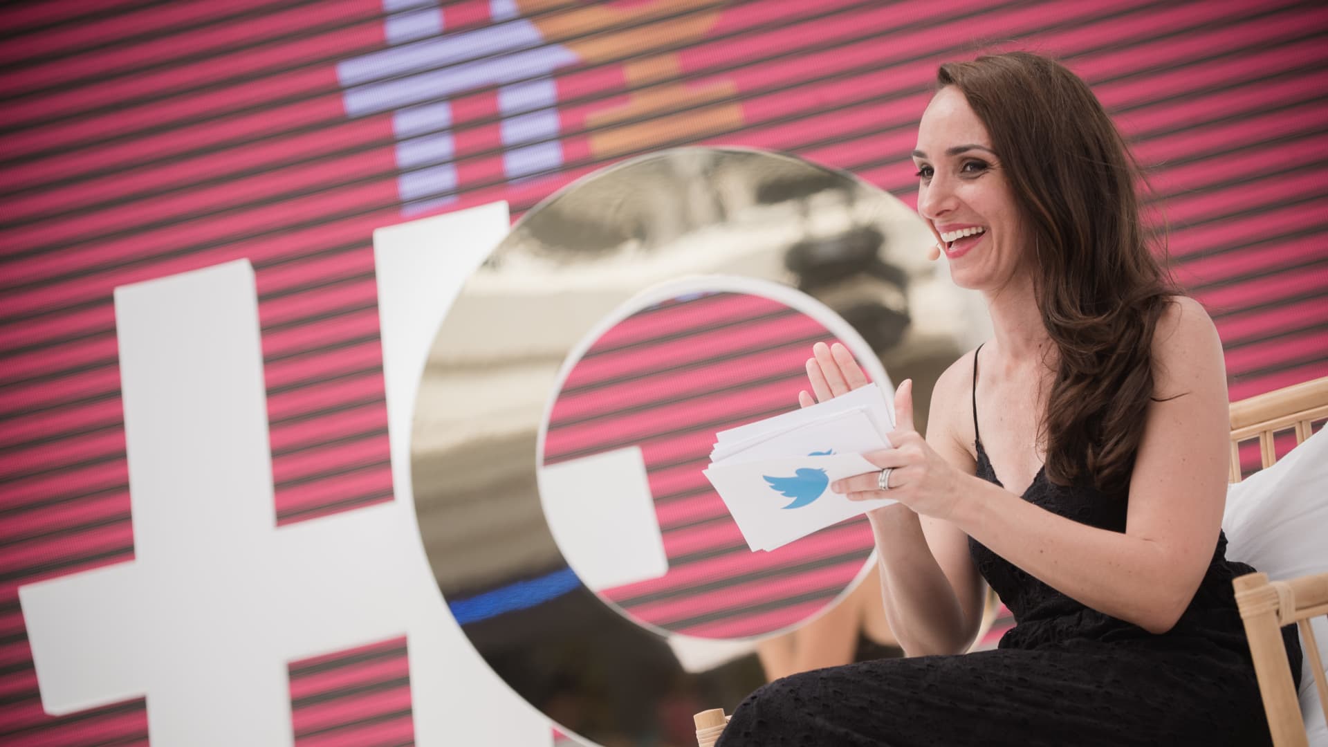 Twitter CMO Leslie Berland attends Twitter's #HereWeAre brunch and conversation at Cannes Lions on June 20, 2018 in Cannes, France.