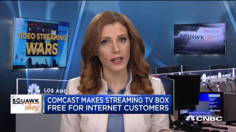 Comcast makes streaming TV box free for internet customers