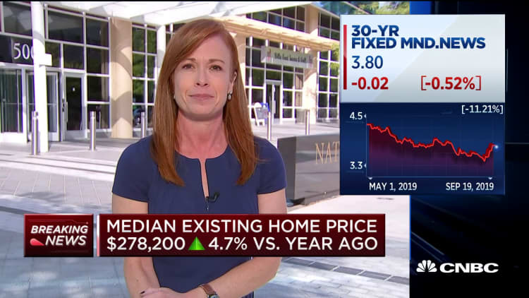 Existing home sales at their fastest pace since March 2018