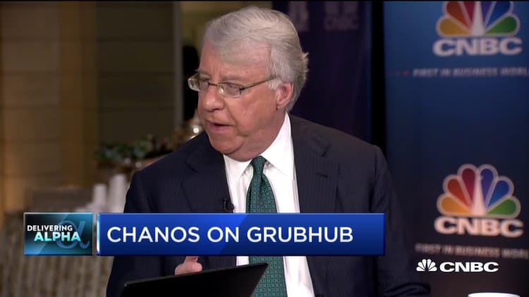 Short-seller Chanos on why he's shorting food delivery company Grubhub