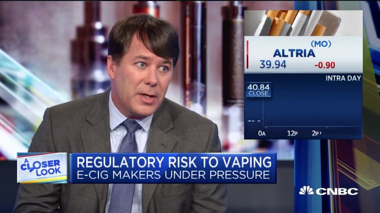 Regulation on vaping could drive combustible tobacco, says analyst