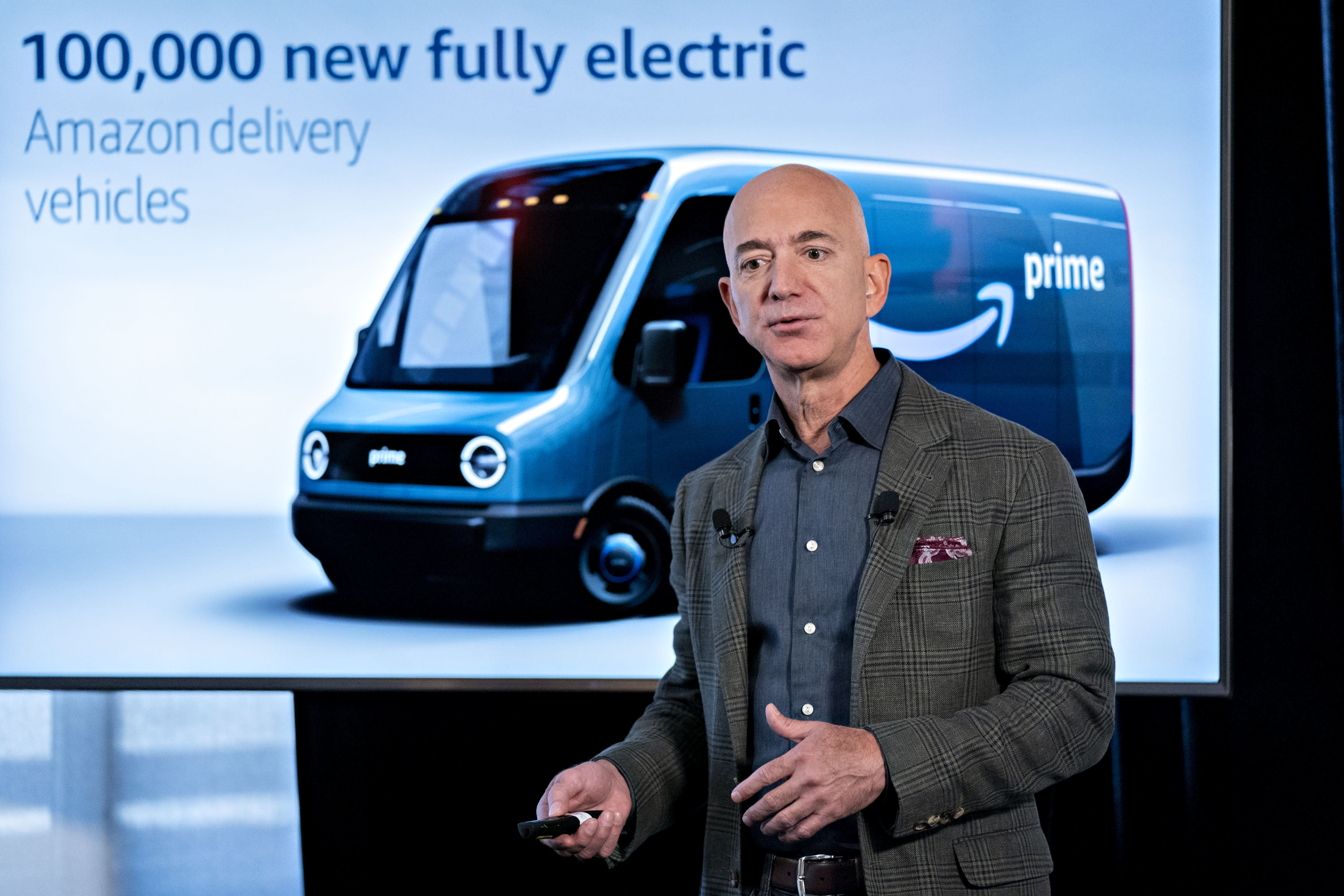 Amazon is purchasing 100,000 Rivian electric vans