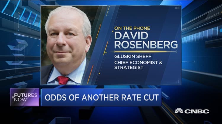 Wall Street is underestimating the odds of additional rate cuts, market bear David Rosenberg says