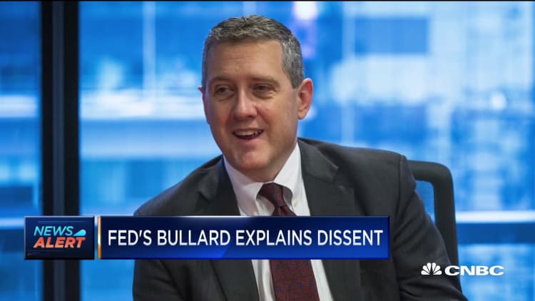 Fed's James Bullard explains his dissent to quarter basis point cut