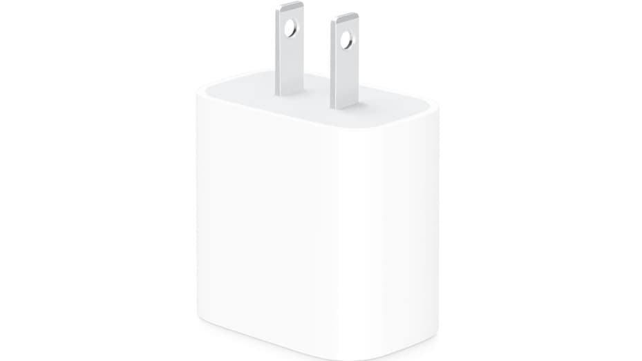Apple's 18W fast charger for iPhone 11.