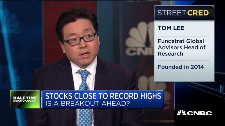 Fundstrat's Tom Lee expects big breakout for stocks
