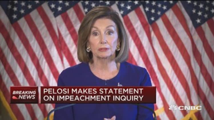 Speaker Nancy Pelosi announces opening of formal impeachment inquiry, Trump responds