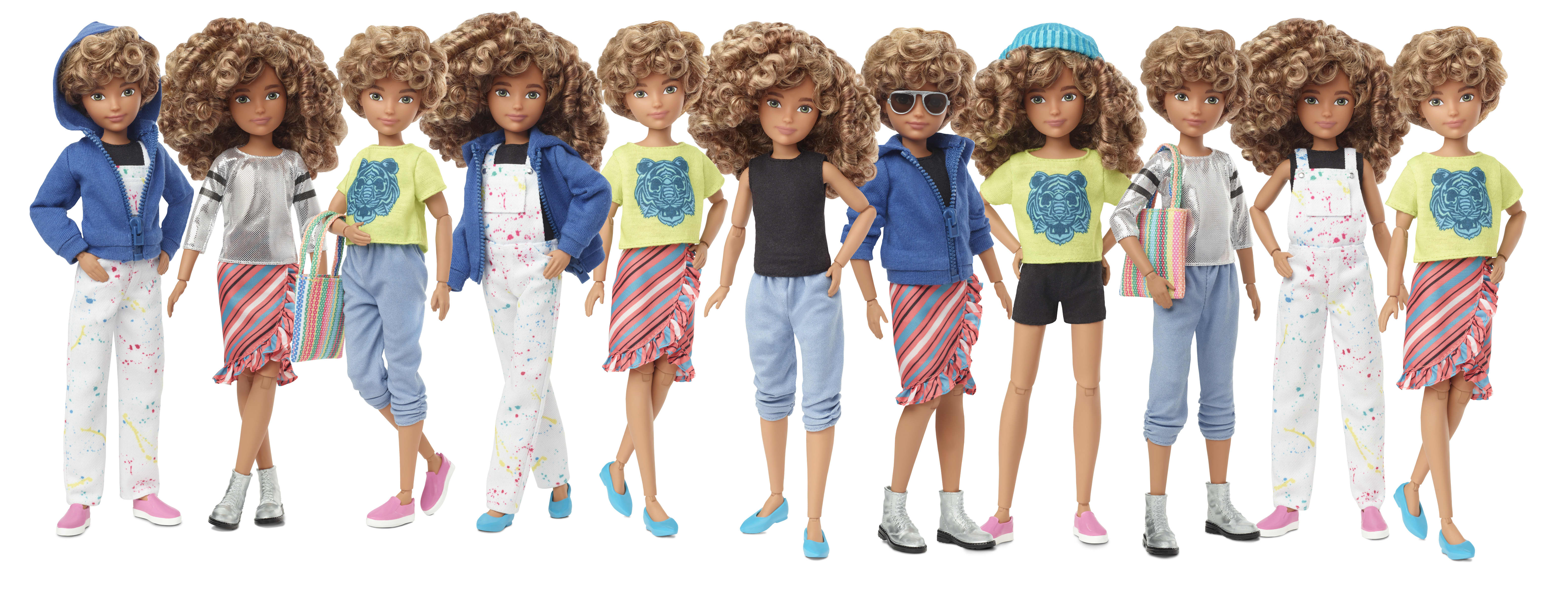 Psychologisch Kritiek kan zijn Barbie manufacturer Mattel unveils 'gender inclusive' line of dolls