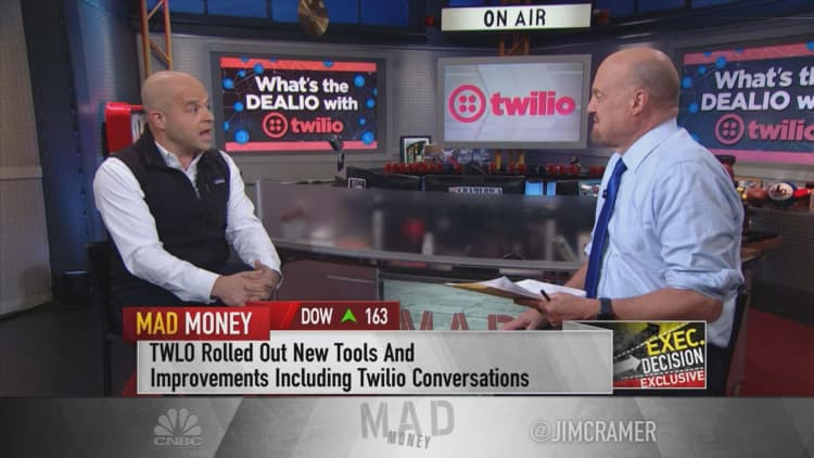 Twilio CEO shrugs off stock woes in interview with Jim Cramer — 'We just focus on the long term'