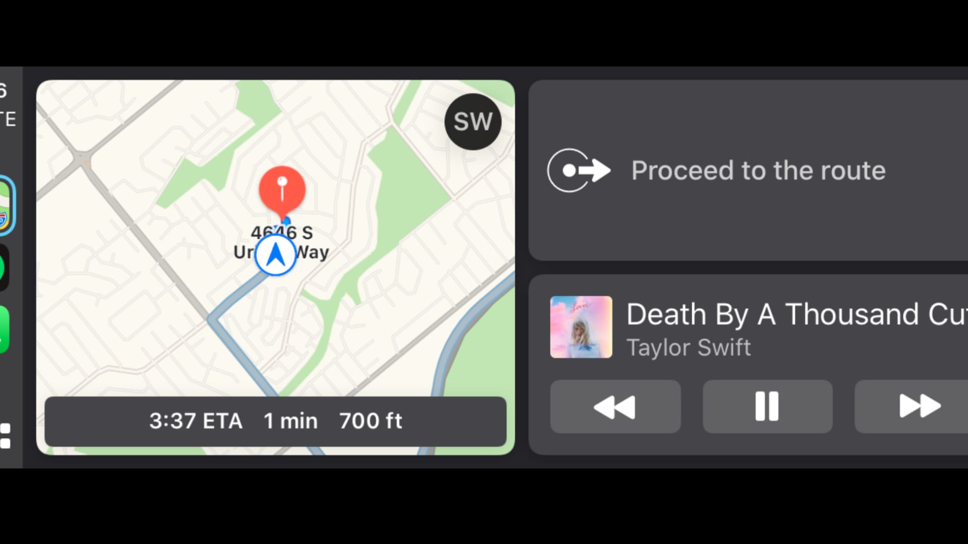 The new Dashboard mode in CarPlay.