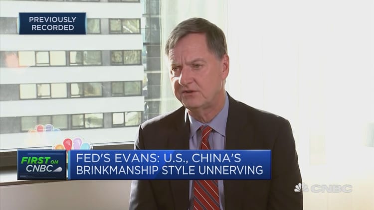 There's an 'intense appetite' for safe-haven assets, Fed's Evans says