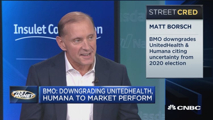 BMO downgrades UNH and HUM over 2020 election uncertainty