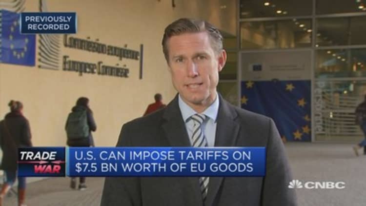 EU officials have vowed to retaliate against US tariffs