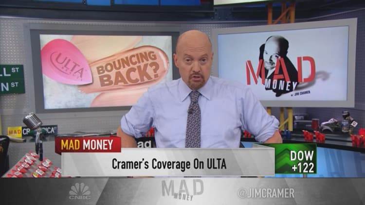 Ulta Beauty had a rough few weeks, but it's time to buy the cosmetics retailer, Jim Cramer says