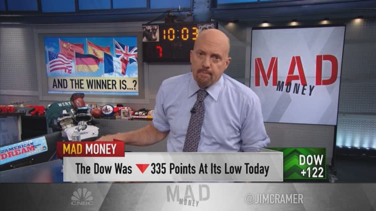 Trade wars with the EU, China could be 'self-defeating' for Trump's presidency, Jim Cramer says