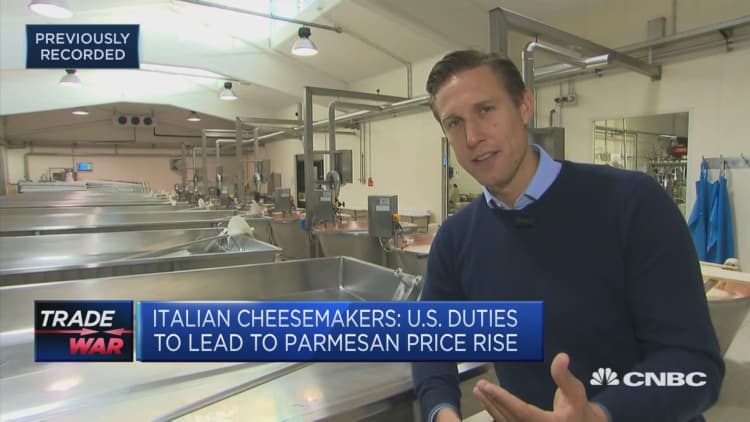 US tariffs target Italian cheesemakers