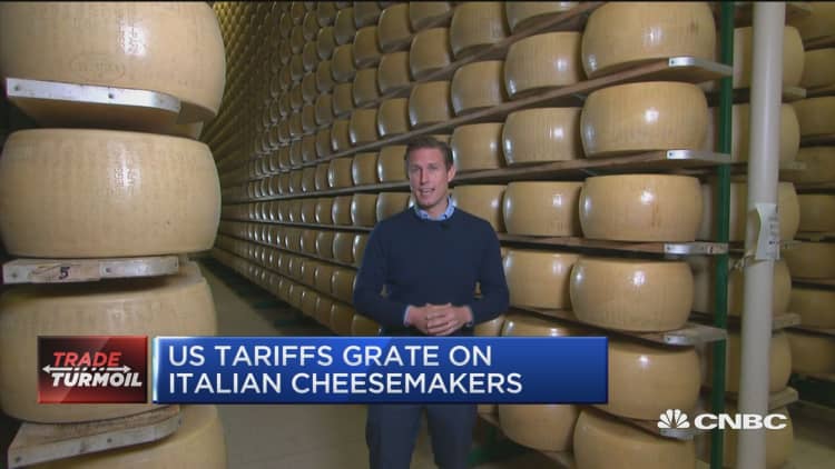 Marx: US-EU trade war will hurt Italian cheese makers, increase prices