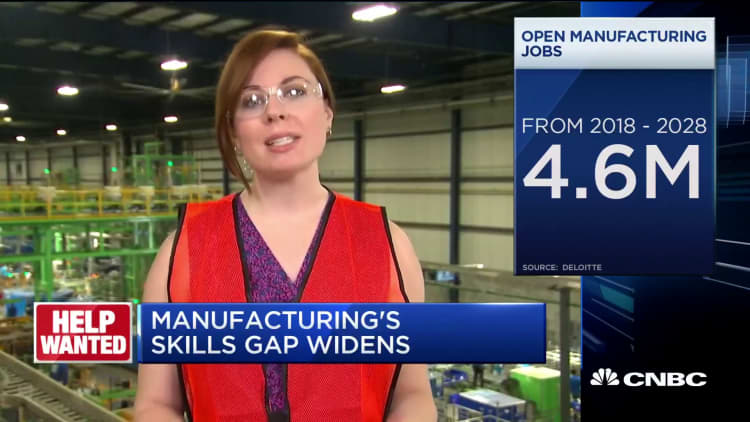 Here's what companies are doing about the more than half a million unfilled manufacturing jobs