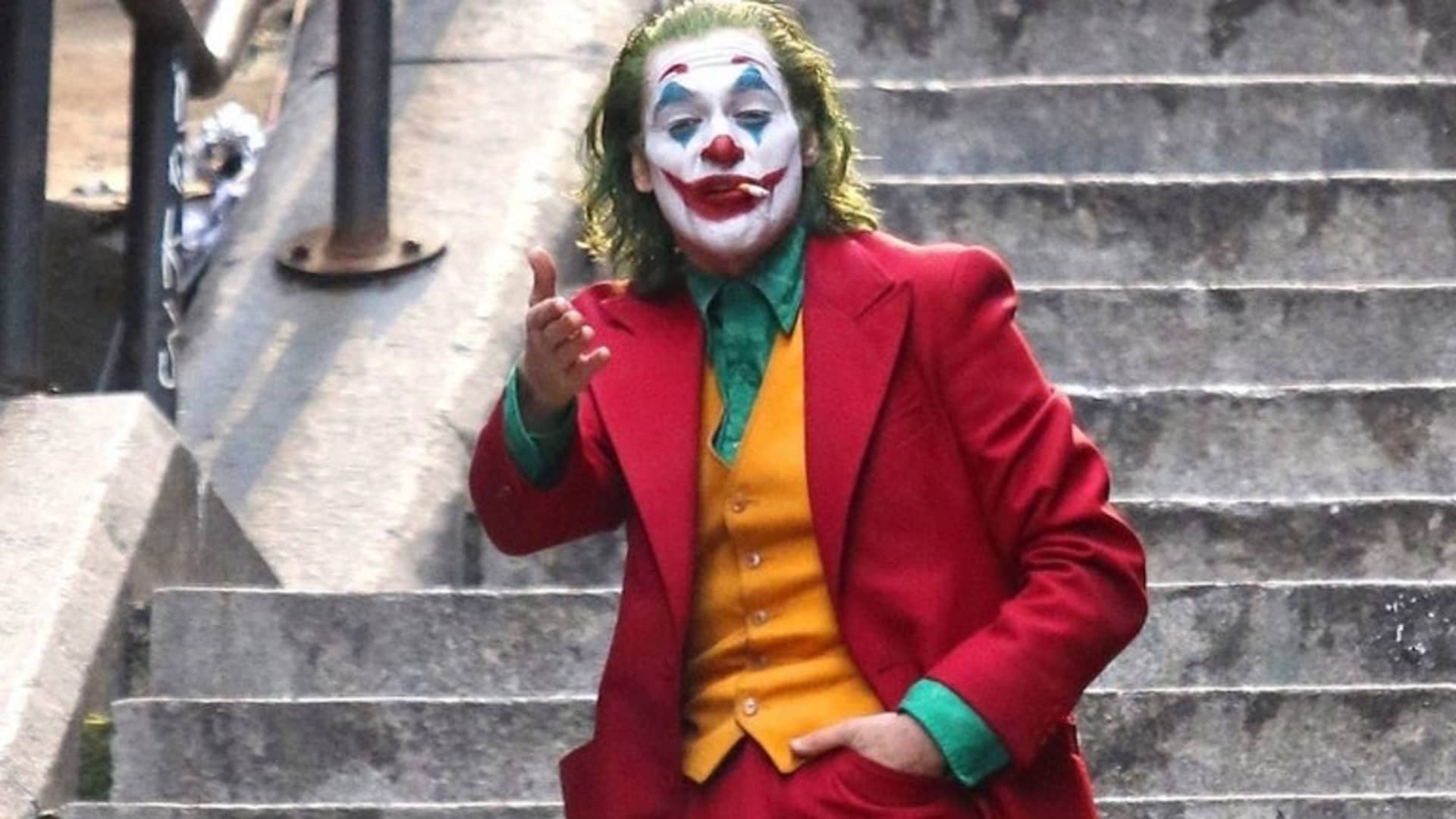 Joaquin Phoenix as Joker.