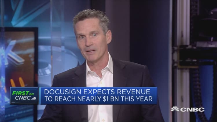 Docusign aiming to add 5% to margin every year, CEO says