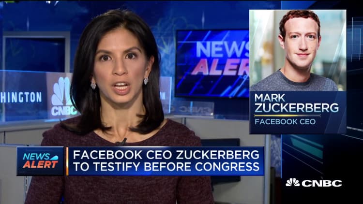 Facebook CEO Mark Zuckerberg to testify before Congress