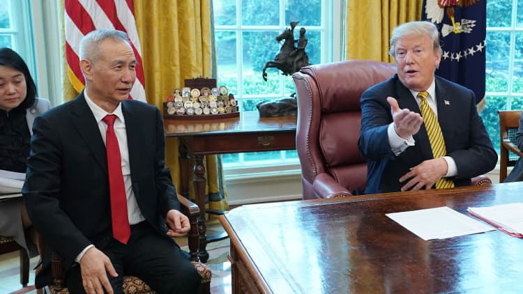 Trump tweets he will meet with China vice premier Liu He