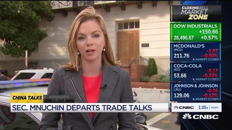 Treasury Sec. Steven Mnuchin departs trade talks