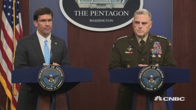 Def. Sec. Esper: Greatly disappointed in Turkey's decision to launch military incursion