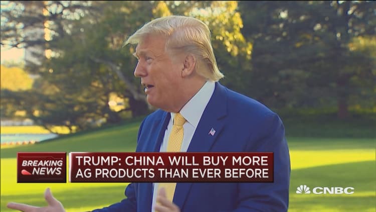 Trump comments on potential trade deal