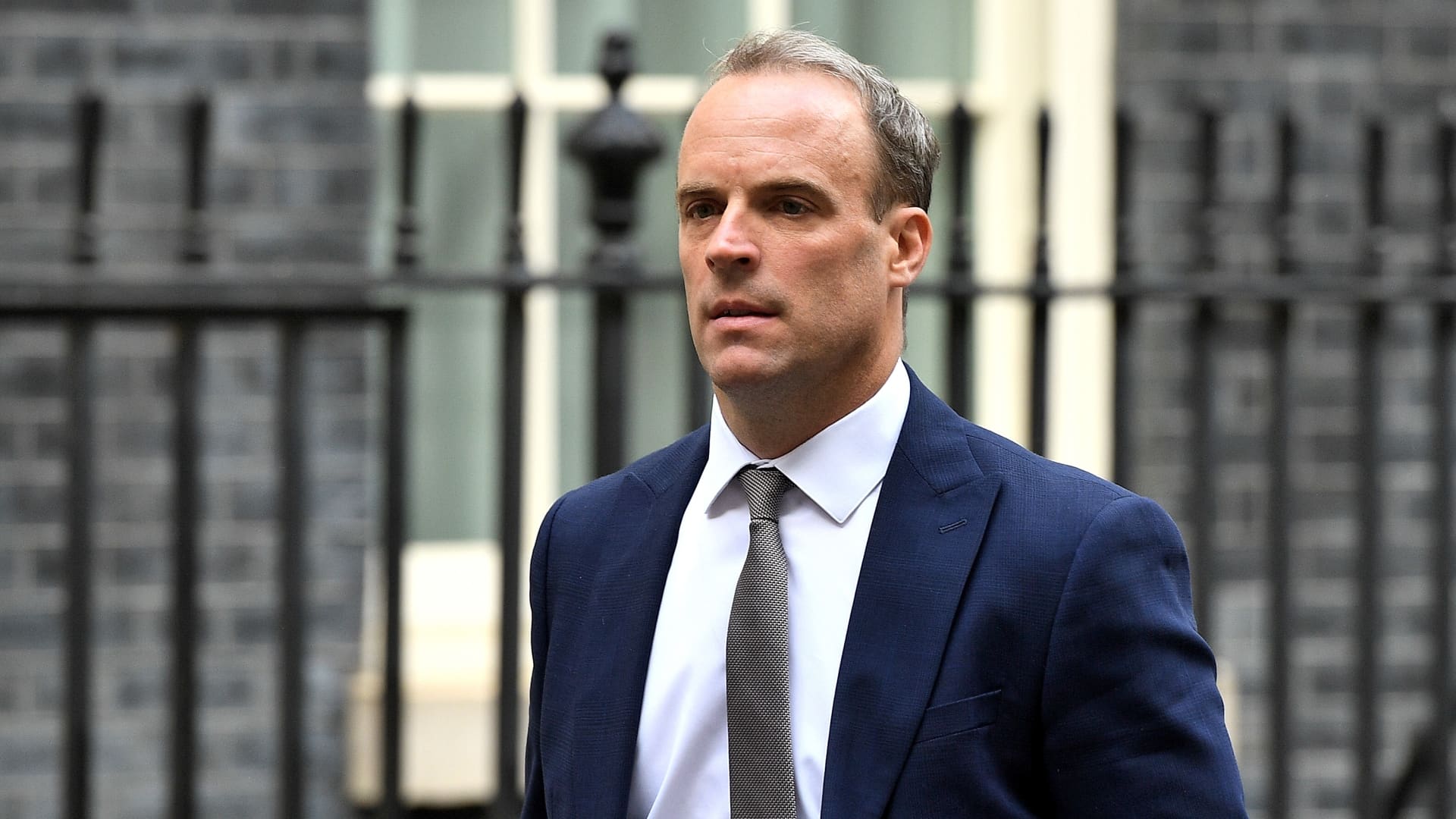 Dominic Raab, First Secretary of State and Secretary of State for Foreign and Commonwealth Affairs walks in Downing Street on September 3, 2019 in London, England.