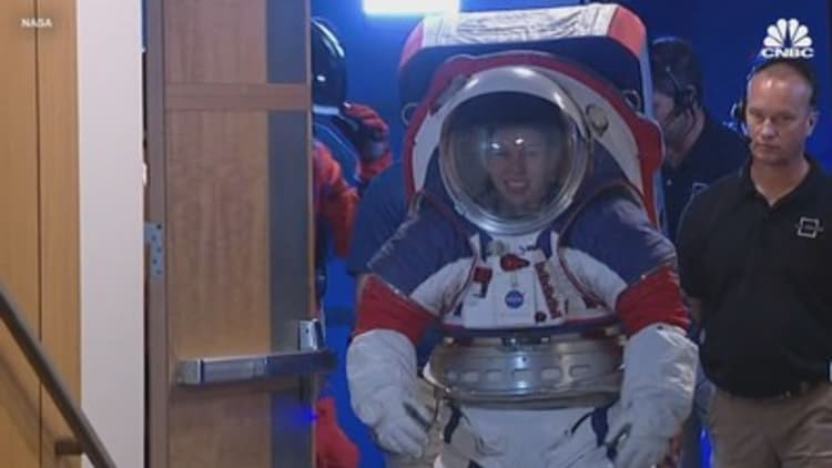 NASA unveils prototype spacesuits for astronauts to wear on the Moon