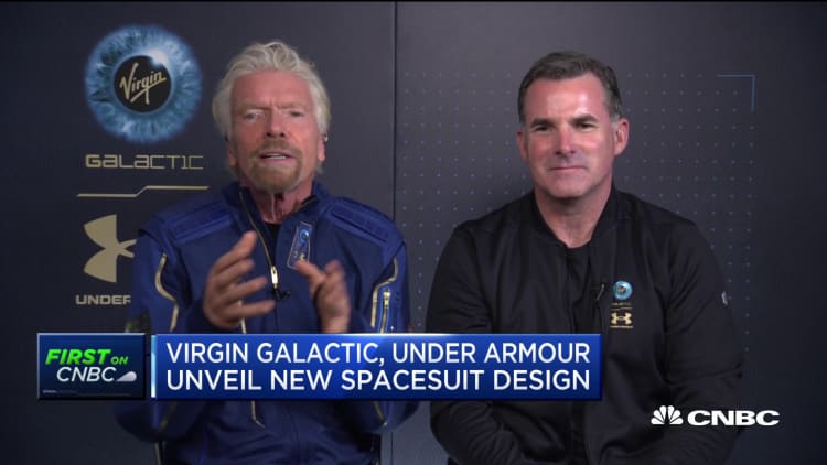 Virgin Galactic and Under Armour unveil new spacesuit designed for tourists