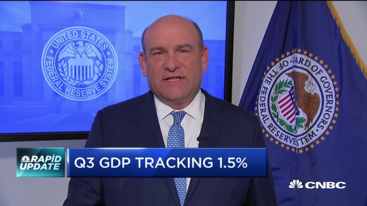 Q3 GDP tracking at 1.5 percent: CNBC Rapid Update
