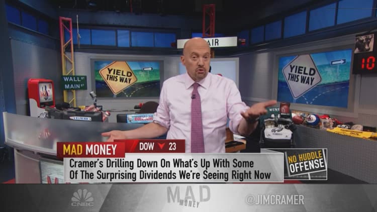 Focus on stocks with consistent growth, big yields amid rotation, Jim Cramer says