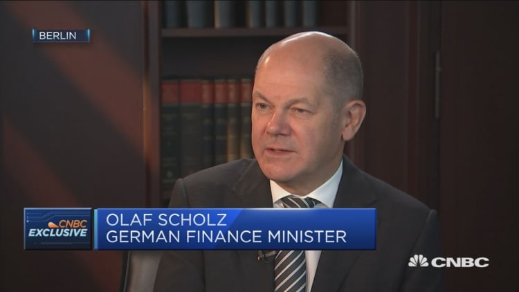 Germany's Scholz: It's up to the US and China to find a trade solution