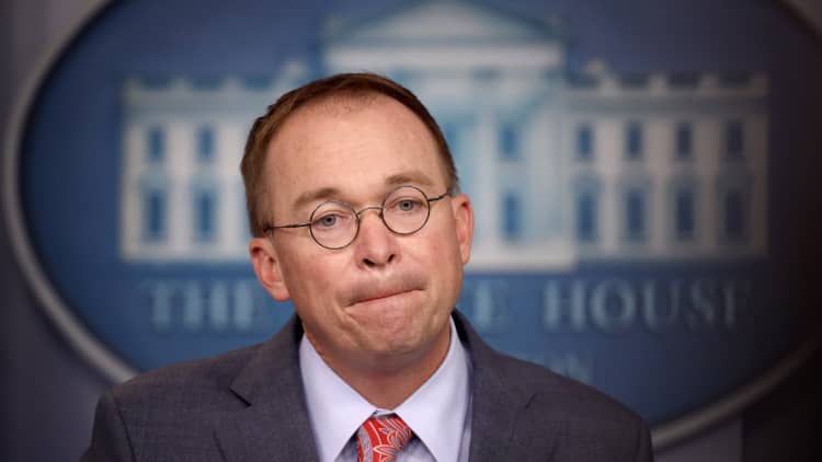 White House's Mick Mulvaney describes Ukraine hold-up as quid pro quo, then walks it back