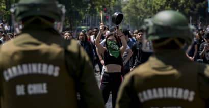 Chile extends state of emergency after weekend of violent protests