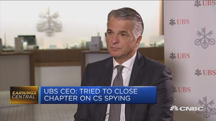 UBS wants to close chapter on Credit Suisse spying story, CEO says
