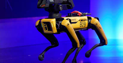 Boston Dynamics' dog-like robot Spot used on social distancing patrol