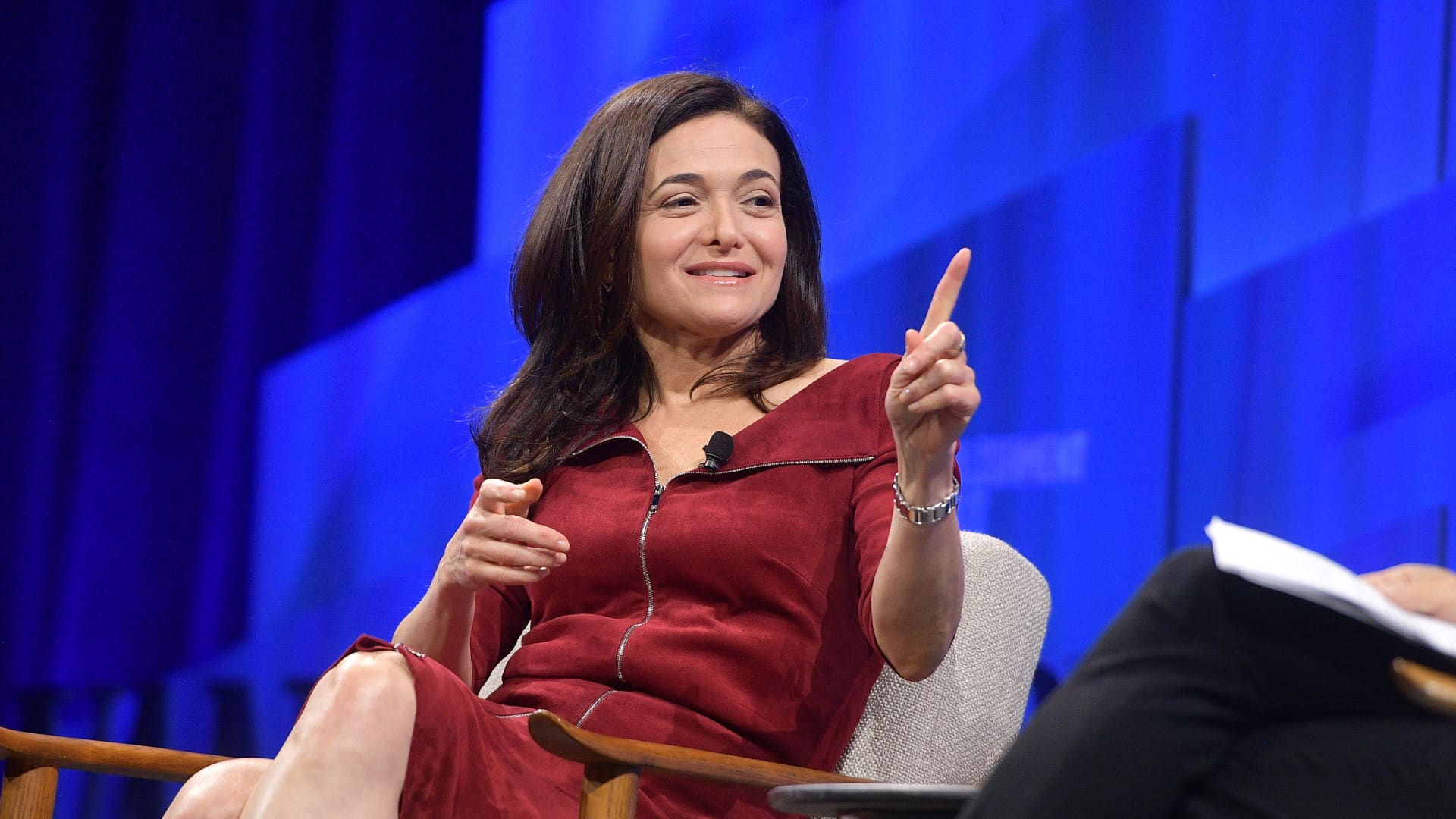 Sheryl Sandberg, COO of Facebook speaks onstage during 'Putting a Best Facebook Forward' at Vanity Fair's 6th Annual New Establishment Summit.