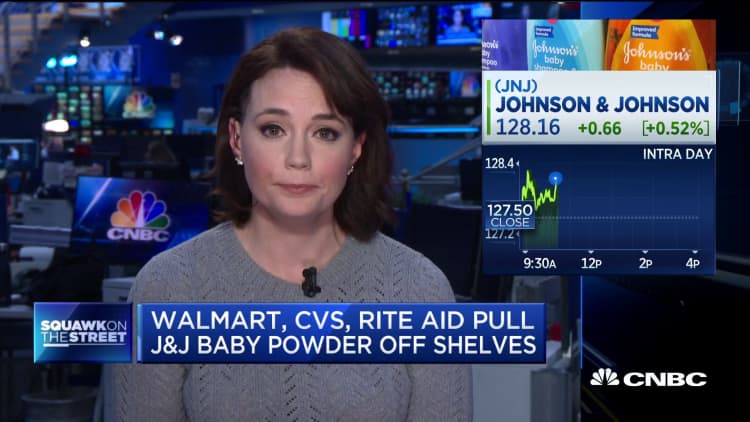 Walmart, CVS and Rite Aid pull Johnson & Johnson baby powder from shelves