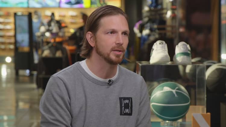 Watch Puma's Adam Petrick talk the brand's big bet on basketball, celebrity collaborations, and competition