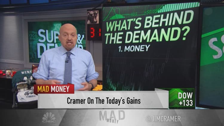 What drove the market's rally to all-time highs, according to Jim Cramer