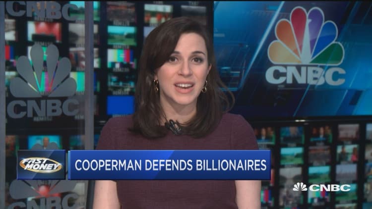 Cooperman defends billionaires in letter to candidate Elizabeth Warren