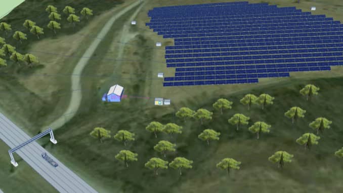 H/O: Pittsburgh International Airport solar farm rendering