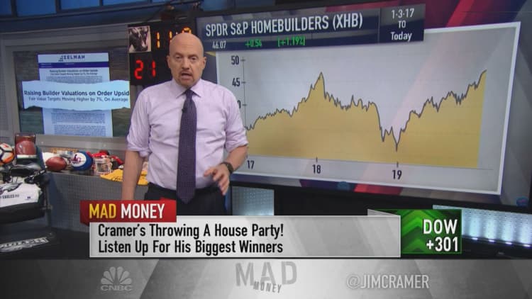 Pullback in homebuilders an opportunity to 'pounce,' says Jim Cramer