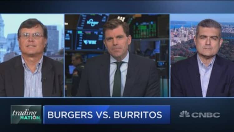 Traders are split on whether McDonald's or Chipotle is the best bet