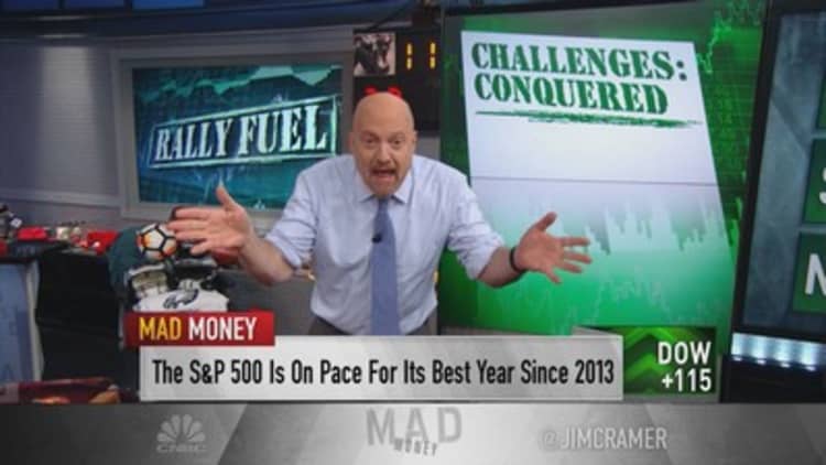 Same obstacles that scared investors drove market to record highs: Jim Cramer