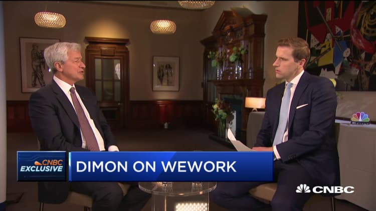 JPMorgan's Jamie Dimon: There are lessons to be learned in WeWork's valuation