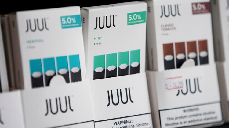 Juul stops selling mint-flavored products